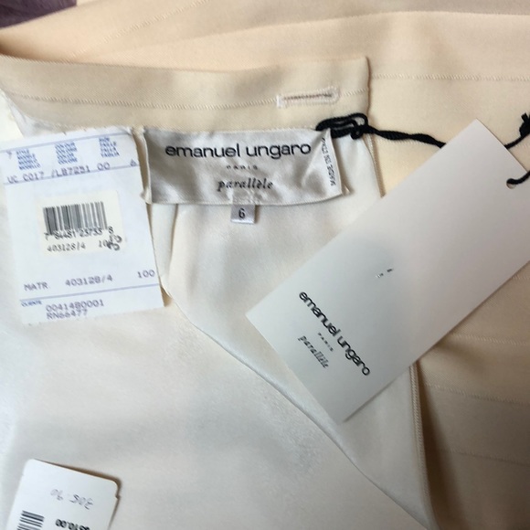 Emanuel Ungaro Paris Parallele Ivory Skirt size 6 - Picture 6 of 8